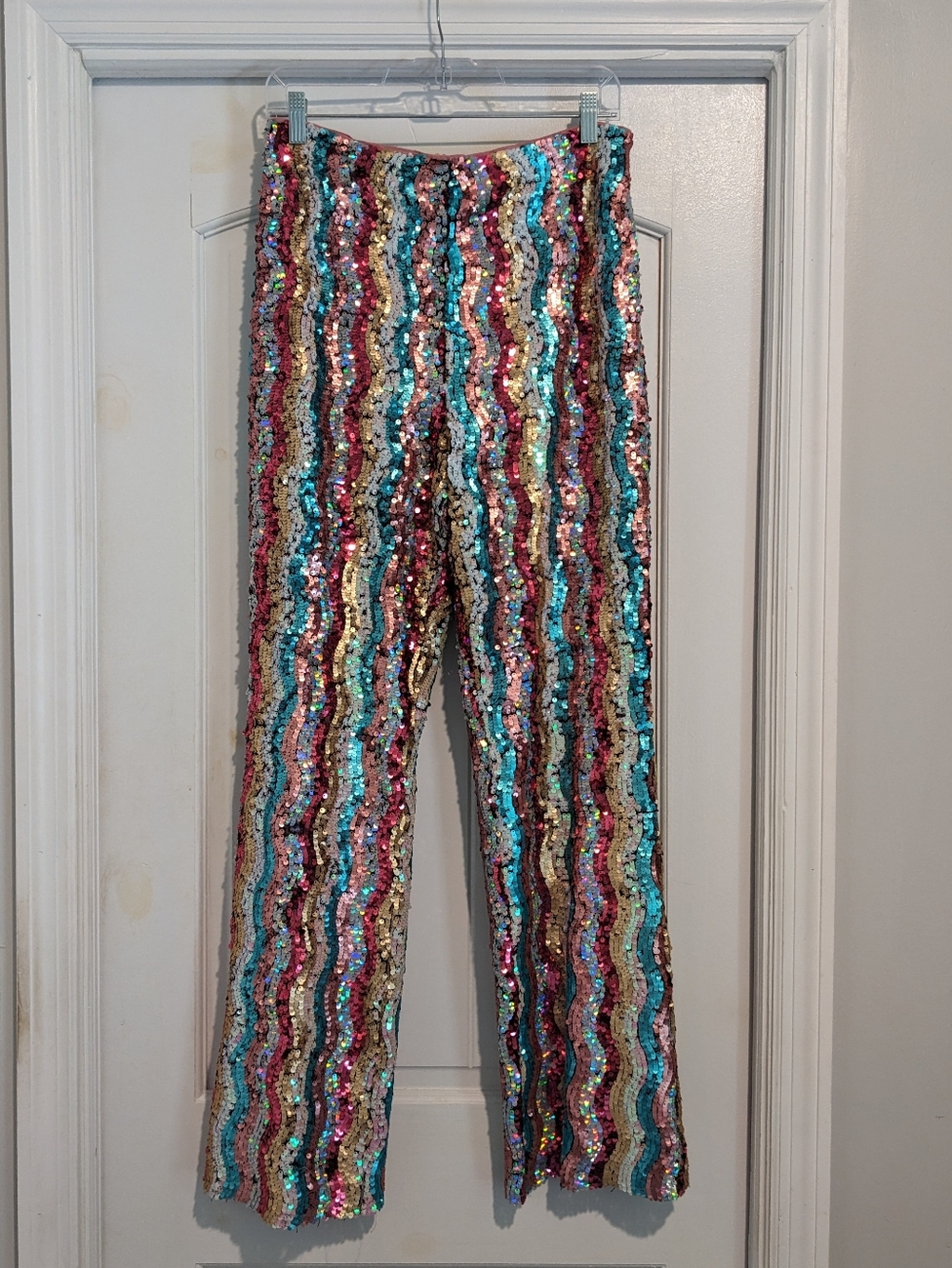 Free People Disco Flare Pants, Sz 8